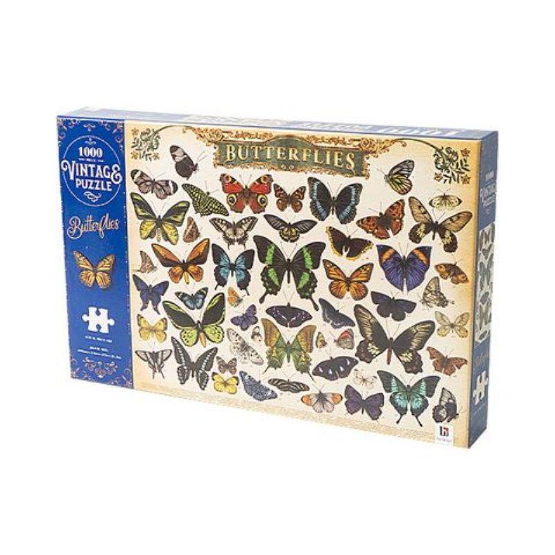 1000 Piece Vintage Puzzle - Butterflies