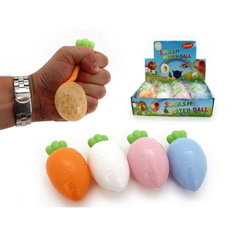 Squishy Water Orbs Carrot - 8cm - The Base Warehouse