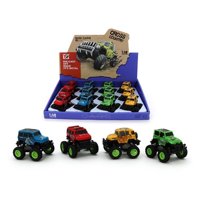 Die Cast Pullback Jeep Buggy with Print - 90cm