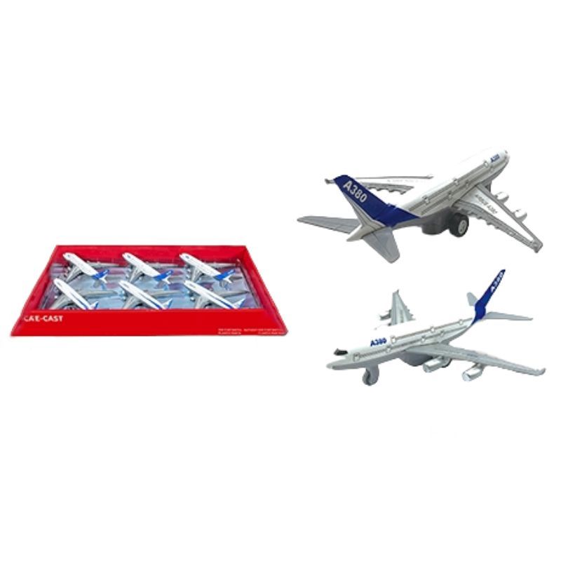 Die Cast Pullback Passenger Jet - 13.8cm