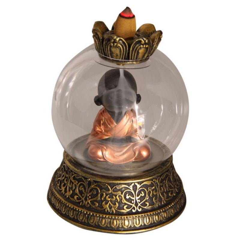 Buddha Backflow Burner in Glass Dome - 15cm
