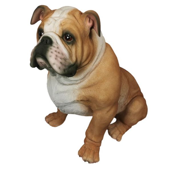 Sitting Realistic Bulldog - 51cm