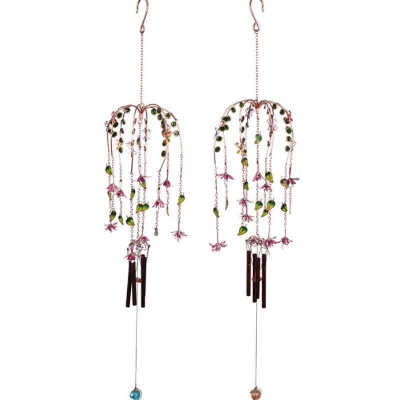 Epoxy Hanging Butterfly & Flower Wind Chime - The Base Warehouse