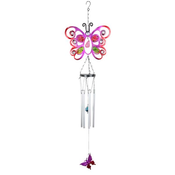 Butterfly Wind Chime with Gems