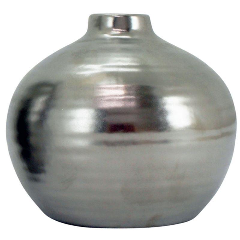 Silver Bud Vase - 12cm x 11cm