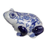 Load image into Gallery viewer, Blue Willow Frog Decor - 18cm
