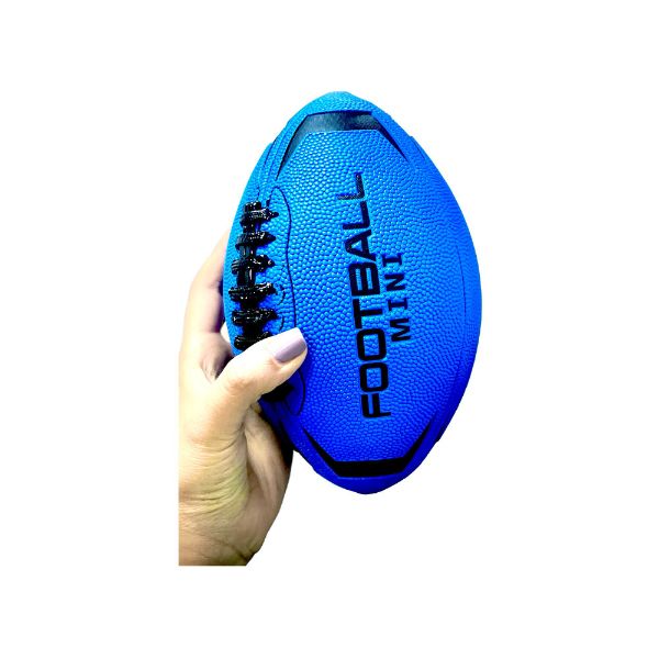 Blue PU Rugby Ball - 22cm