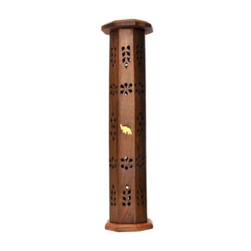 Wooden Standing Incense Holder