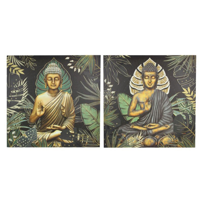 Canvas Print with Rulai Fern Buddha Design - 50cm x 50cm