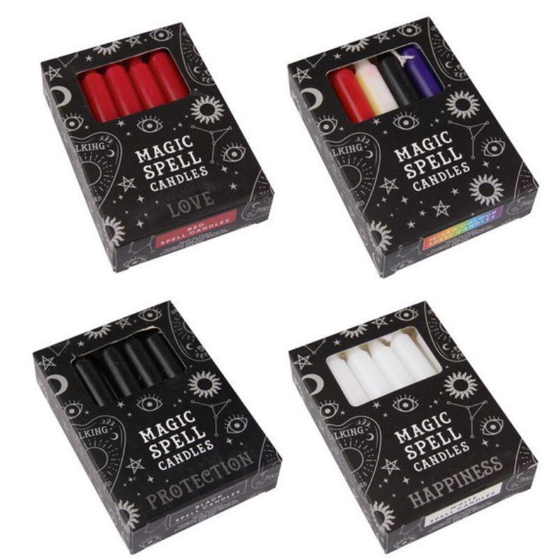 12 Pack Magic Spell Candles - 10cm - The Base Warehouse
