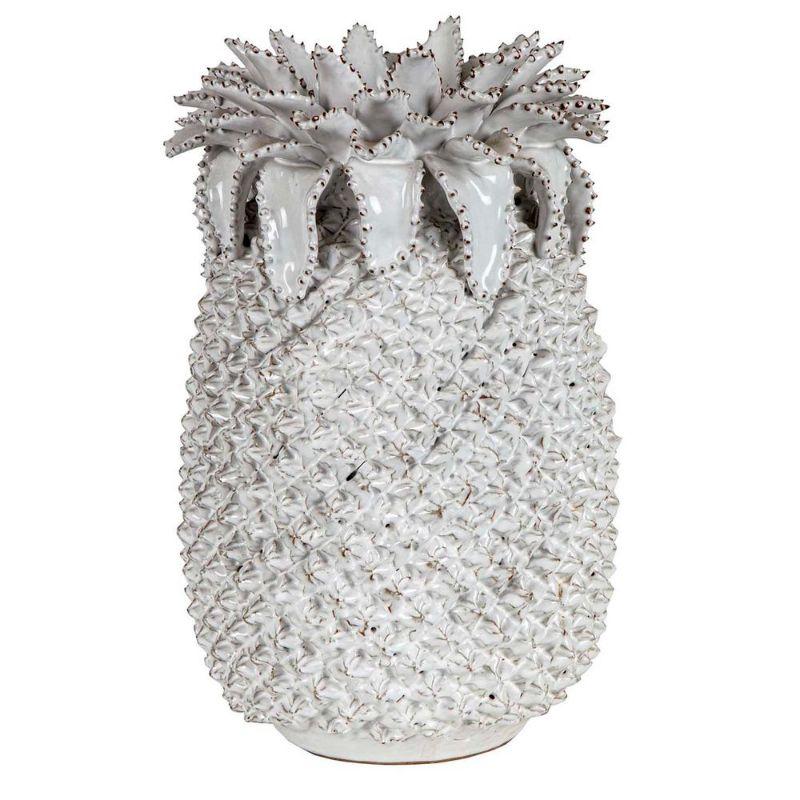 Pineapple Vase Medium White