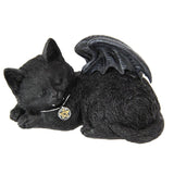 Load image into Gallery viewer, Sleeping Black Cat with Wings - 18cm
