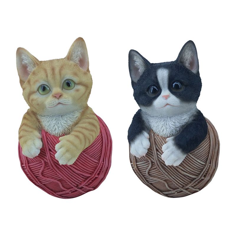 Cute Cat in Ball of Yarn - 15cm