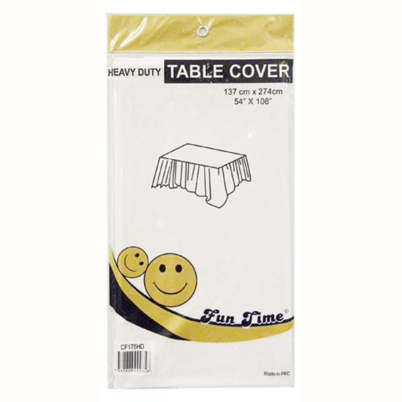 Heavy Duty Colour Rectangle Table Cover - 137cm x 274cm