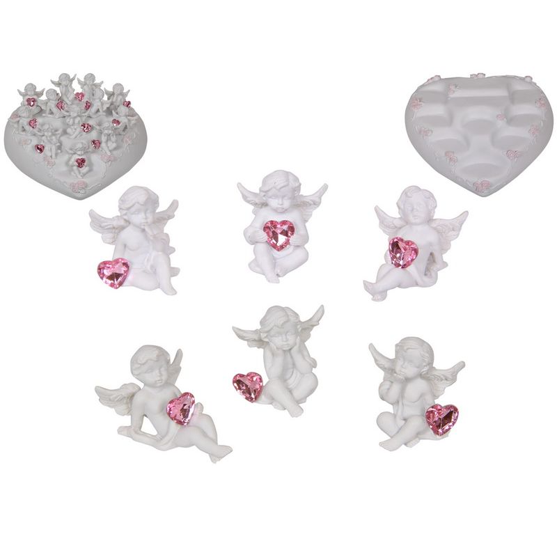 Cherub with Heart - 4cm