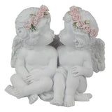 Load image into Gallery viewer, Cherub Couple with Rose Band - 7cm
