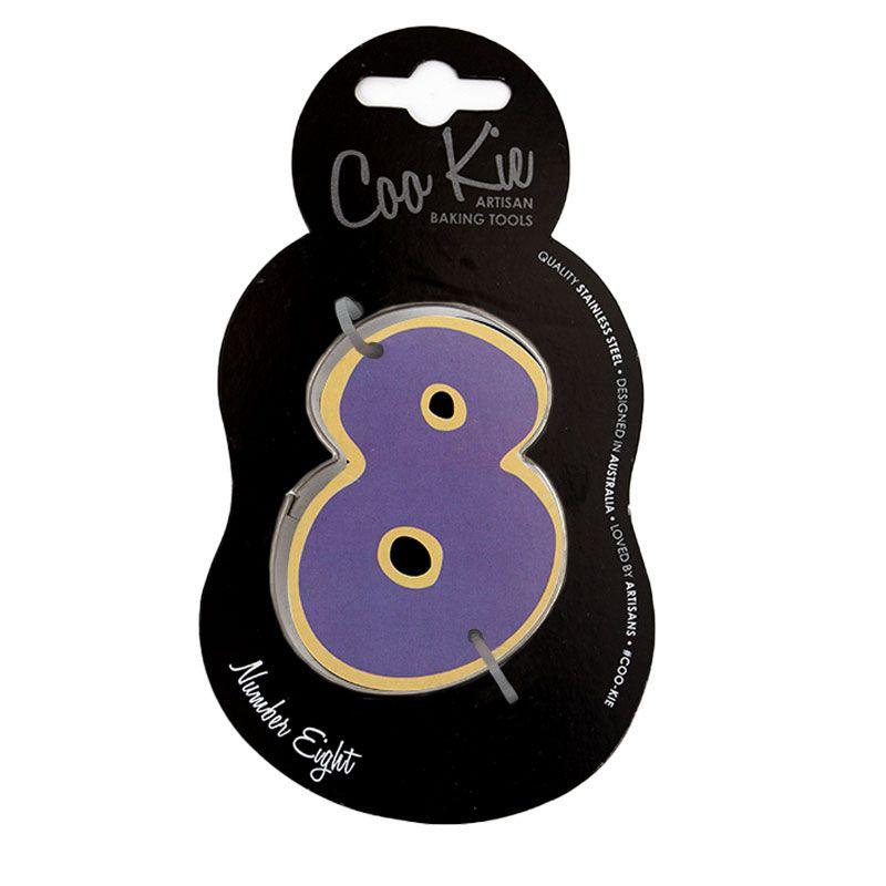 Coo Kie NUMBER 8 Cookie Cutter - 73mm L x 15mm D