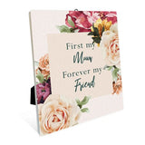 Load image into Gallery viewer, Rose Ceramic Friend Sentiment Plaque - 12cm x 14cm
