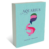 Load image into Gallery viewer, Zodiac Aquarius Block Plaque - 20cm x 25cm
