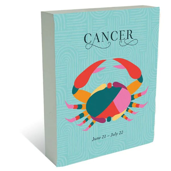 Zodiac Cancer Block Plaque - 20cm x 25cm