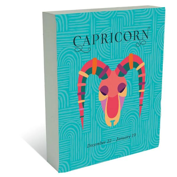 Zodiac Capricorn Block Plaque - 20cm x 25cm