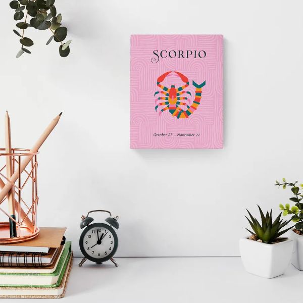 Zodiac Scorpio Block Plaque - 20cm x 25cm | The Base Warehouse