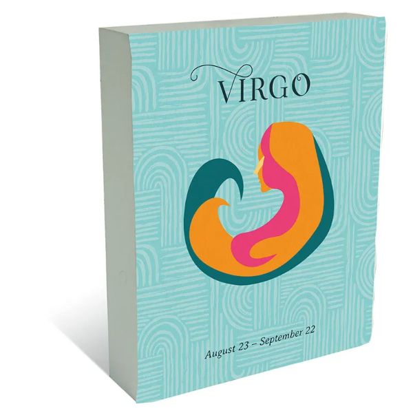 Zodiac Virgo Block Plaque - 20cm x 25cm