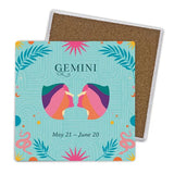 Load image into Gallery viewer, 4 Pack Ceramic Zodiac Gemini Coaster Gift Box
