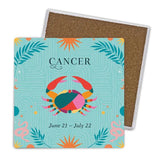 Load image into Gallery viewer, 4 Pack Ceramic Zodiac Cancer Coaster Gift Box
