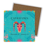 Load image into Gallery viewer, 4 Pack Ceramic Zodiac Capricorn Coaster Gift Box

