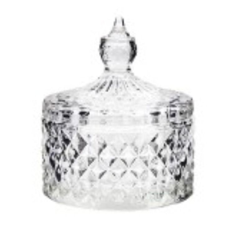 Clear Glass Jar - 8.5cm x 8.5cm x 10cm