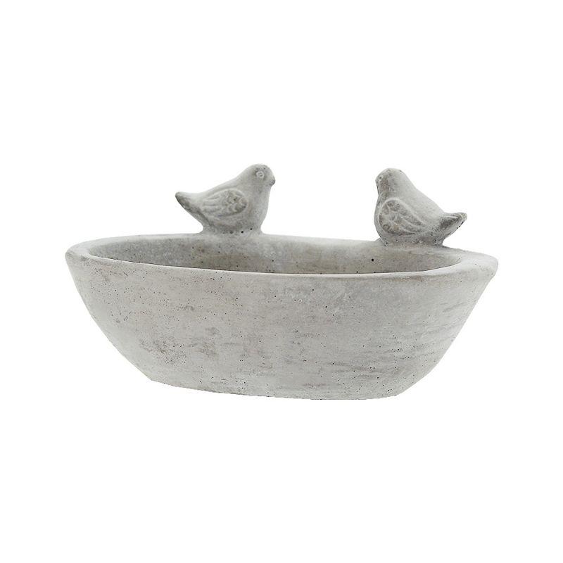 Bird Cement Bath Pot - 25cm x 16.5cm x 7.5cm