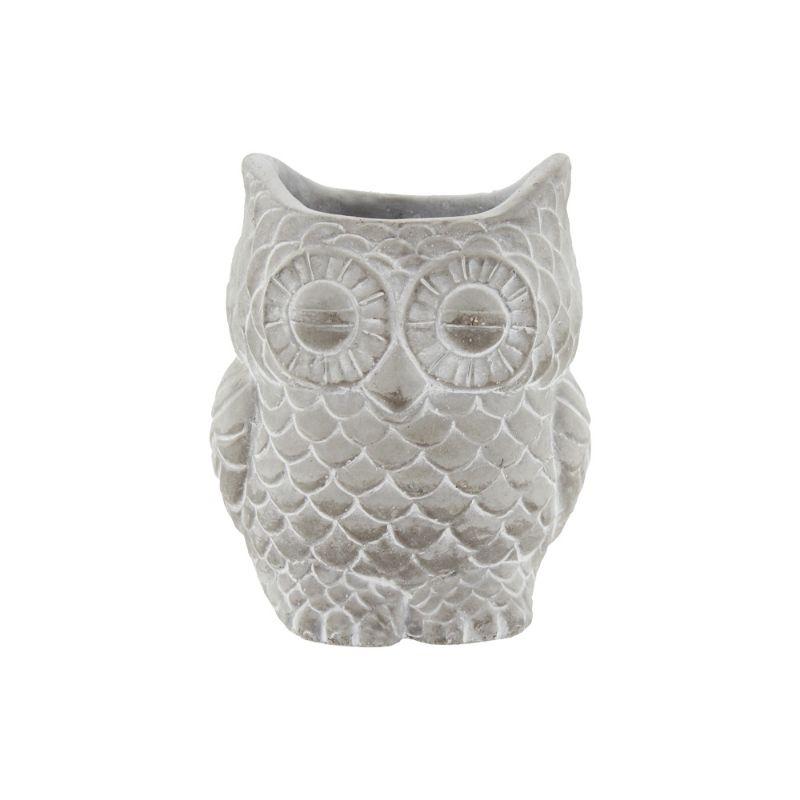 Owl Cement Planter - 16.5cm x 14cm x 20cm