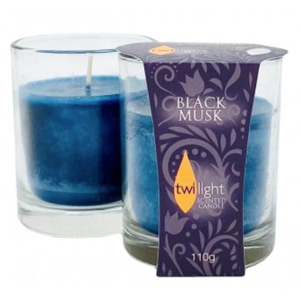 Twilight Black Musk Candle Jar - 7cm x 8.4cm