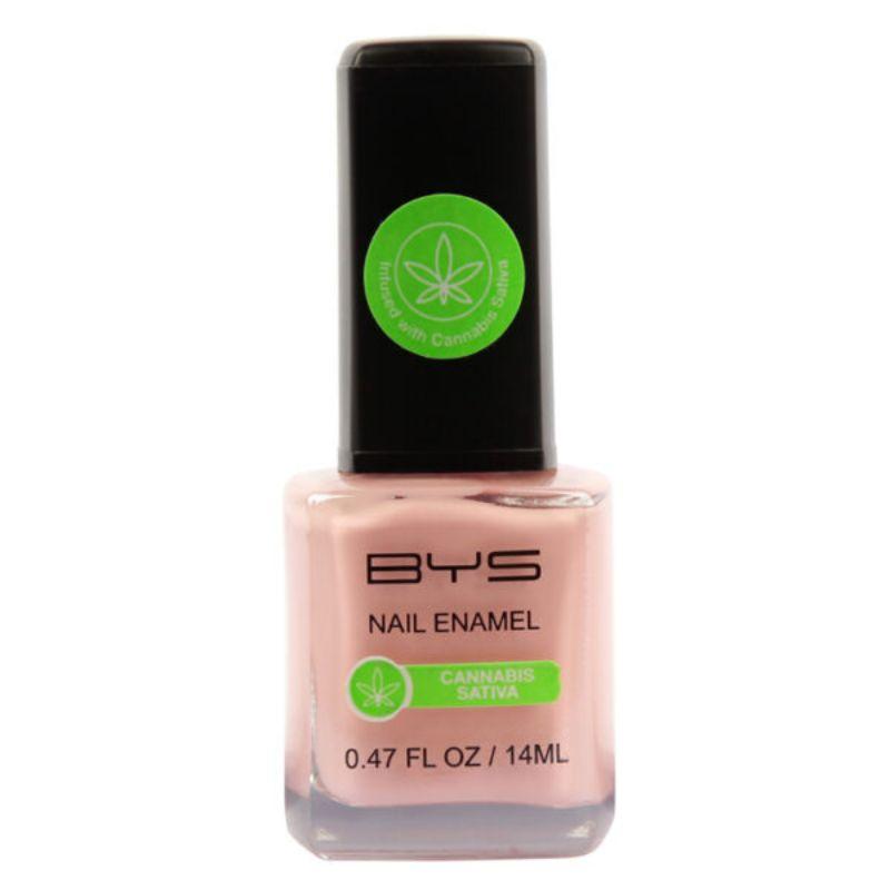 BYS Light Pink Nail Polish with Cannabis Sativa Seed Oil