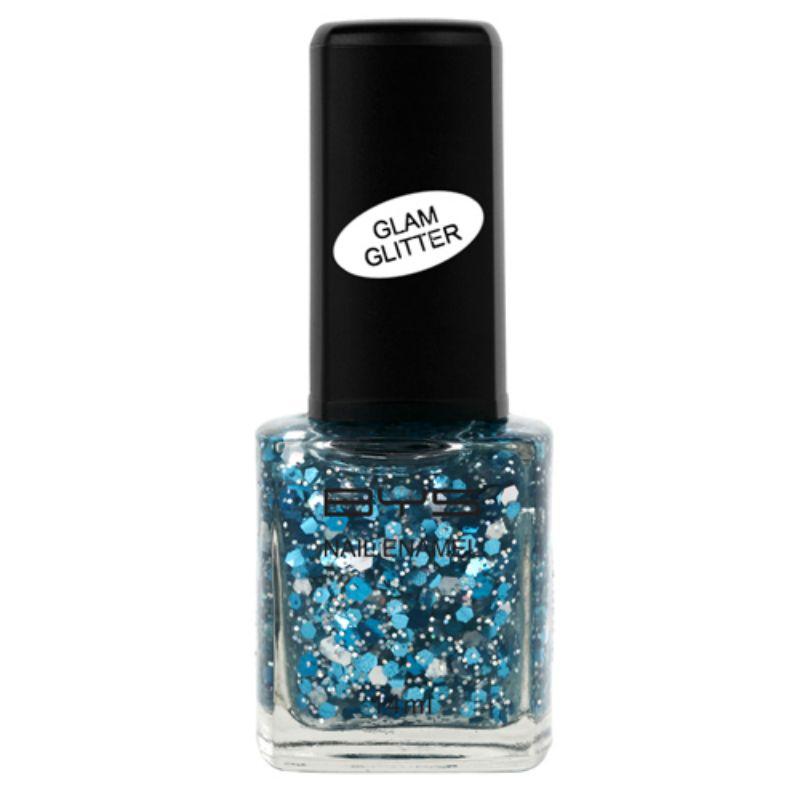 BYS Glam Glitter Out of the Blue Nail Polish N100