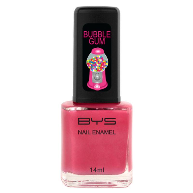 BYS Bright Pink Nail Polish with Bubble Gum Scented N316