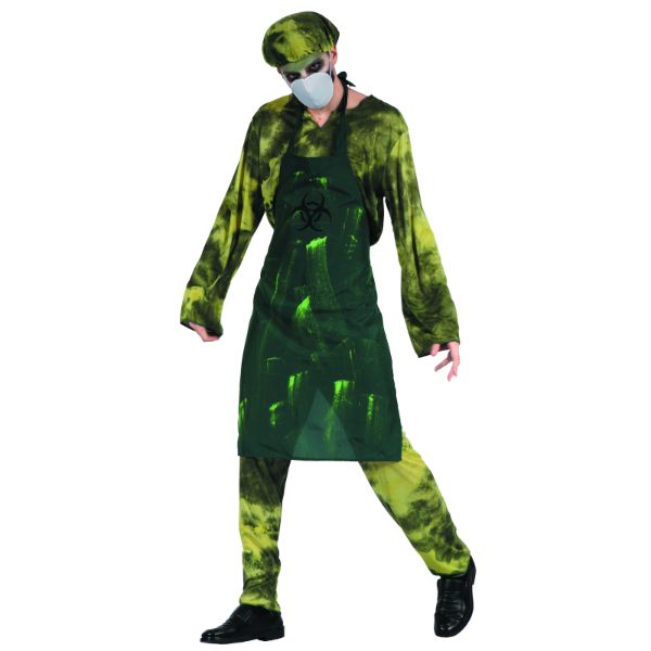 Mens Biohazard Nurse Costume - L