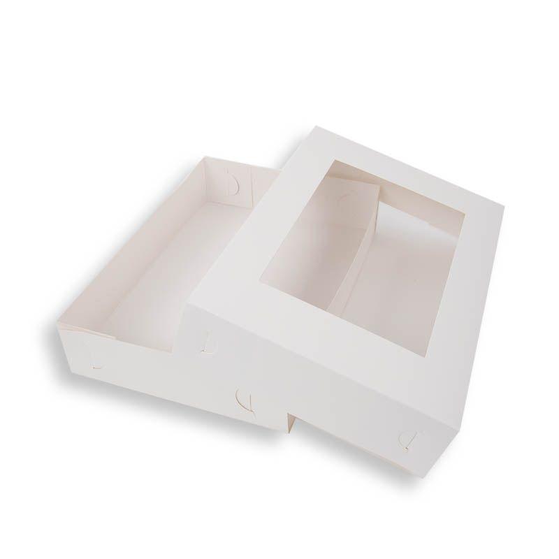 White Cookie/Chocolate Box - 25.5cm x 17.5cm x 5cm