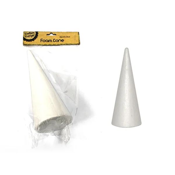 White Foam Cone - 25cm