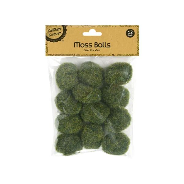 12 Pack Mini Moss Balls - 35cm x 45cm