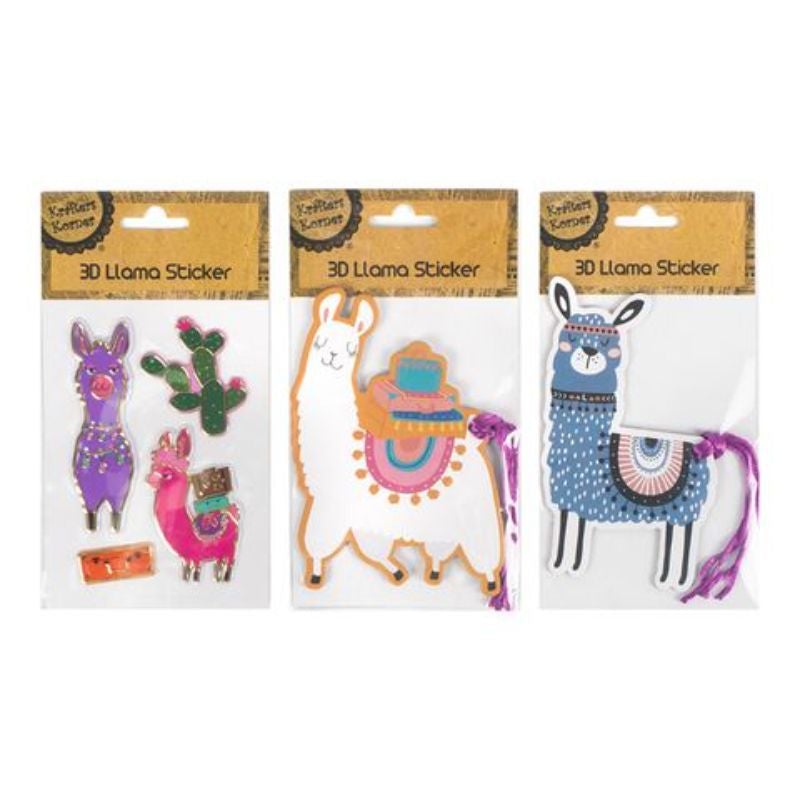 3D Llama Sticker