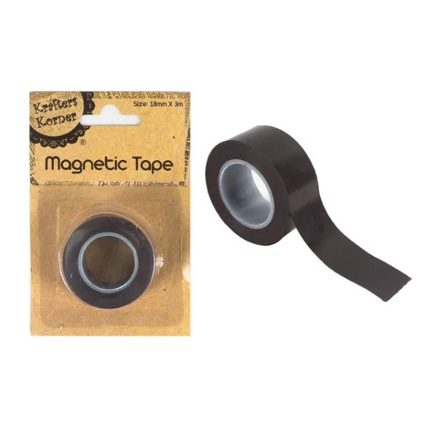 Black Magnetic Tape - 1.8cm x 300cm