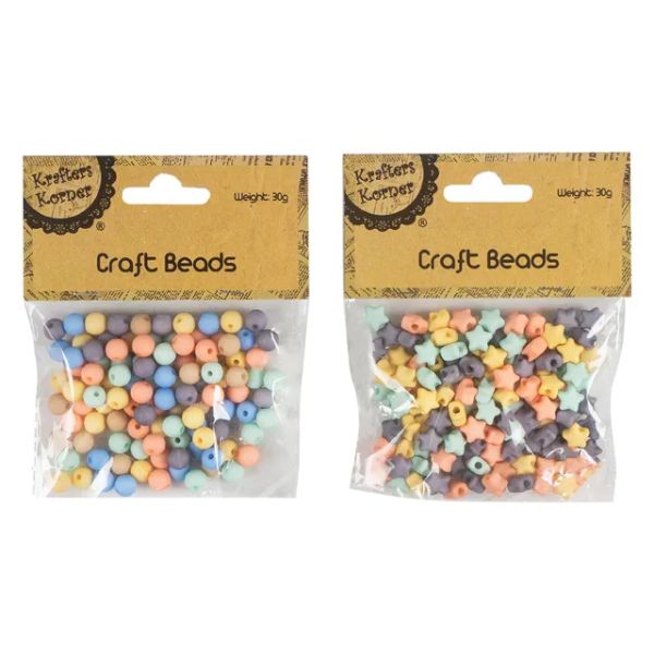 Craft Multicolour Decoration Beads - 30g