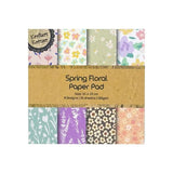 Load image into Gallery viewer, 16 Sheets Spring Floral Paper Pad - 15cm
