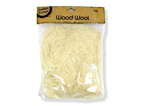 Natural Wood Wool - 50g