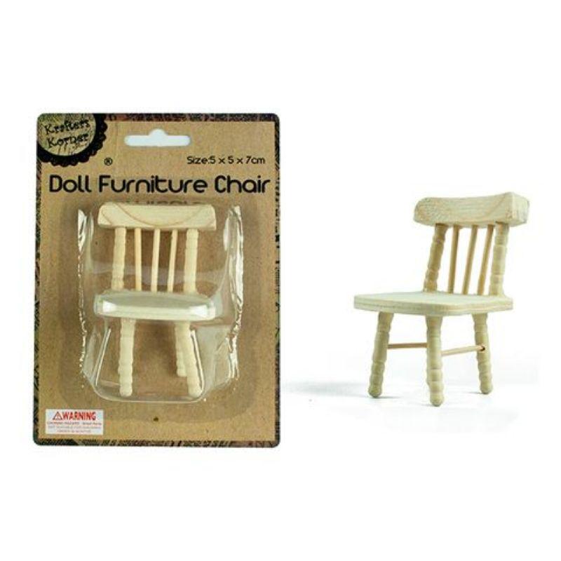 Dolls Furniture Chair - 8cm