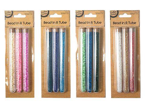 3 Pack Bead in a Tube - 15cm x 1.5cm