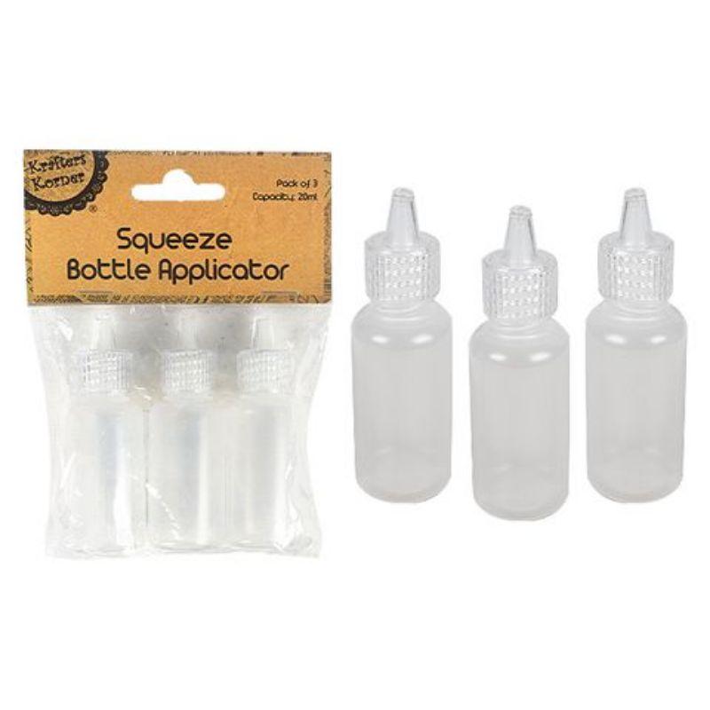 3 Pack Squeeze Bottle Applicators - 20ml