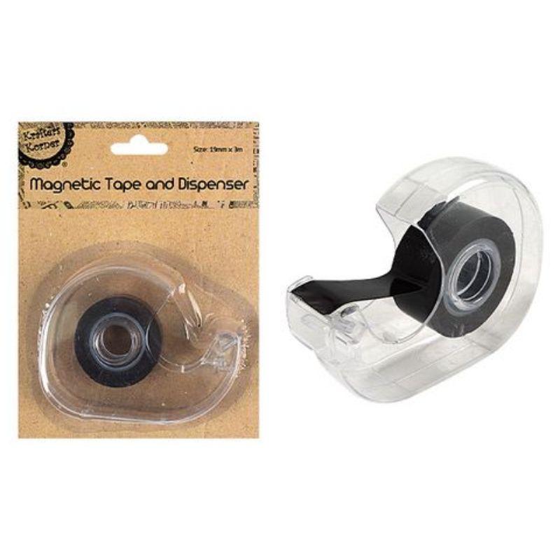 Magnetic Tape and Dispenser - 19mm x 3m